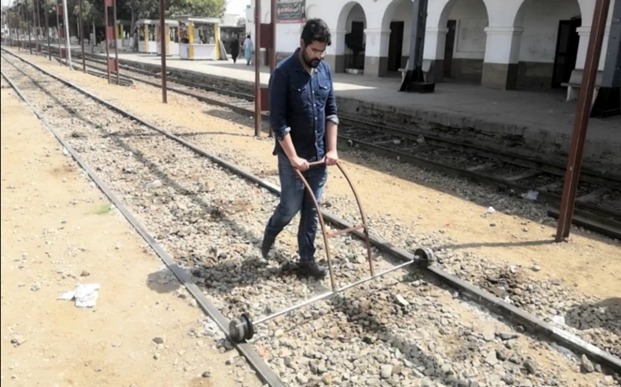Hand-Held Track Recording Vehicle